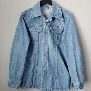 Vintage Jeans Joint Pearl Snap Jacker Size Medium